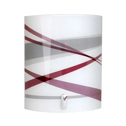 Seynave wandlamp ‘Graphit’ wit/grijs/paars 40 W