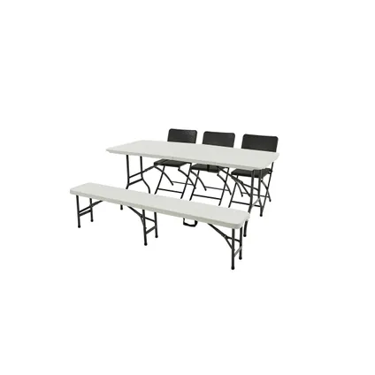 Table pliante Party blanc 180x75   4