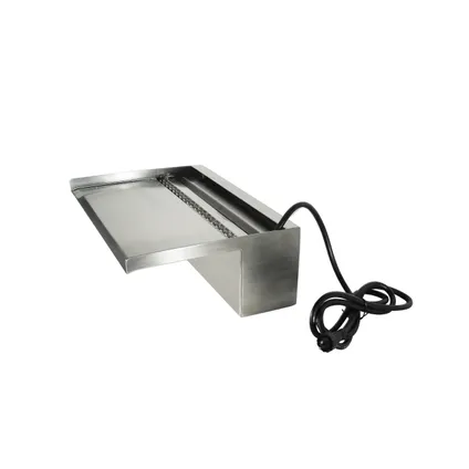 Ubbink waterval Niagara roestvrij staal 20 LED warm wit 30x17,5x10cm 3