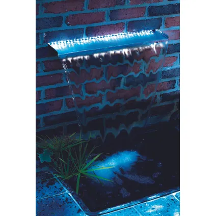 Ubbink waterval Niagara roestvrij staal 20 LED warm wit 30x17,5x10cm 4