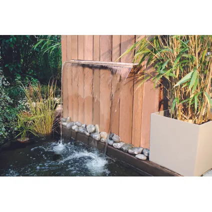 Ubbink waterval Niagara roestvrij staal 20 LED warm wit 30x17,5x10cm 11