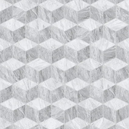 Decomode vliesbehang Geometric marble grijs 2
