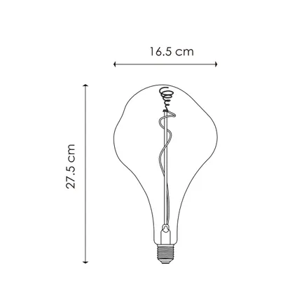 Ampoule LED filament Home Sweet Home Flex ambre E27 4W 4