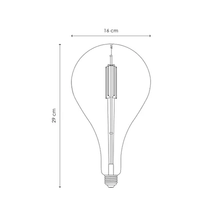 Ampoule LED à filament Home Sweet Home Carbon G160 E27 4W 4