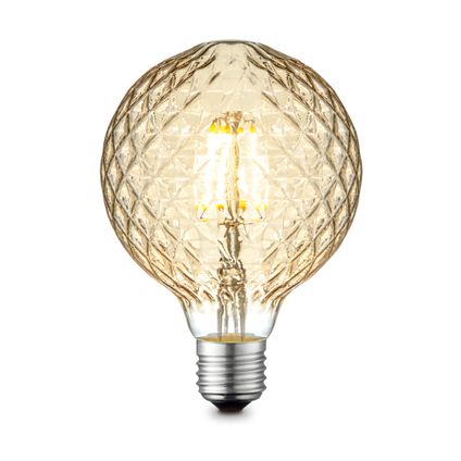 Ampoule LED à filament Home Sweet Home Deco G95 ambre E27 4W