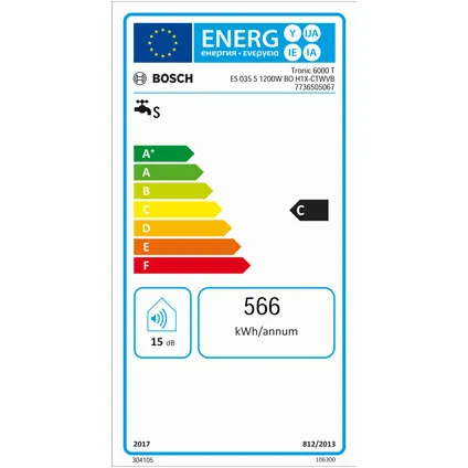 Bosch elektrische boiler droge weerstand ‘6000T’ 35 L 2