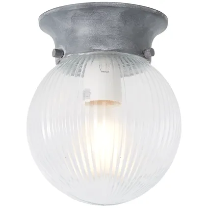 Brilliant plafondlamp Baret grijs E27 3