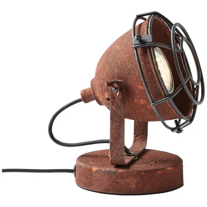 Lampe de table Brilliant Carmen rouille ⌀13cm GU10 8