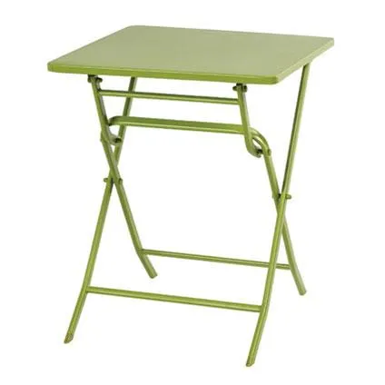 Central Park tafel Stacy staal 60x60cm groen