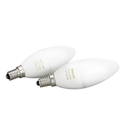 Philips Hue lamp flame wit Ambiance E14 2 stuks 3