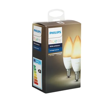 Philips Hue lamp flame wit Ambiance E14 2 stuks 5