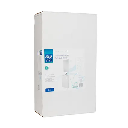 Pack lave-mains AquaVive Zena blanc 40cm 3