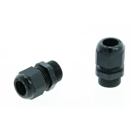 Presse-étoupe Profile  PVC M20 noir 2 pcs