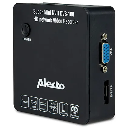 Alecto Super Mini Netwerk Video Recorder zwart