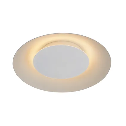 Plafonnier LED Lucide Foskal blanc Ø34,5cm 12W