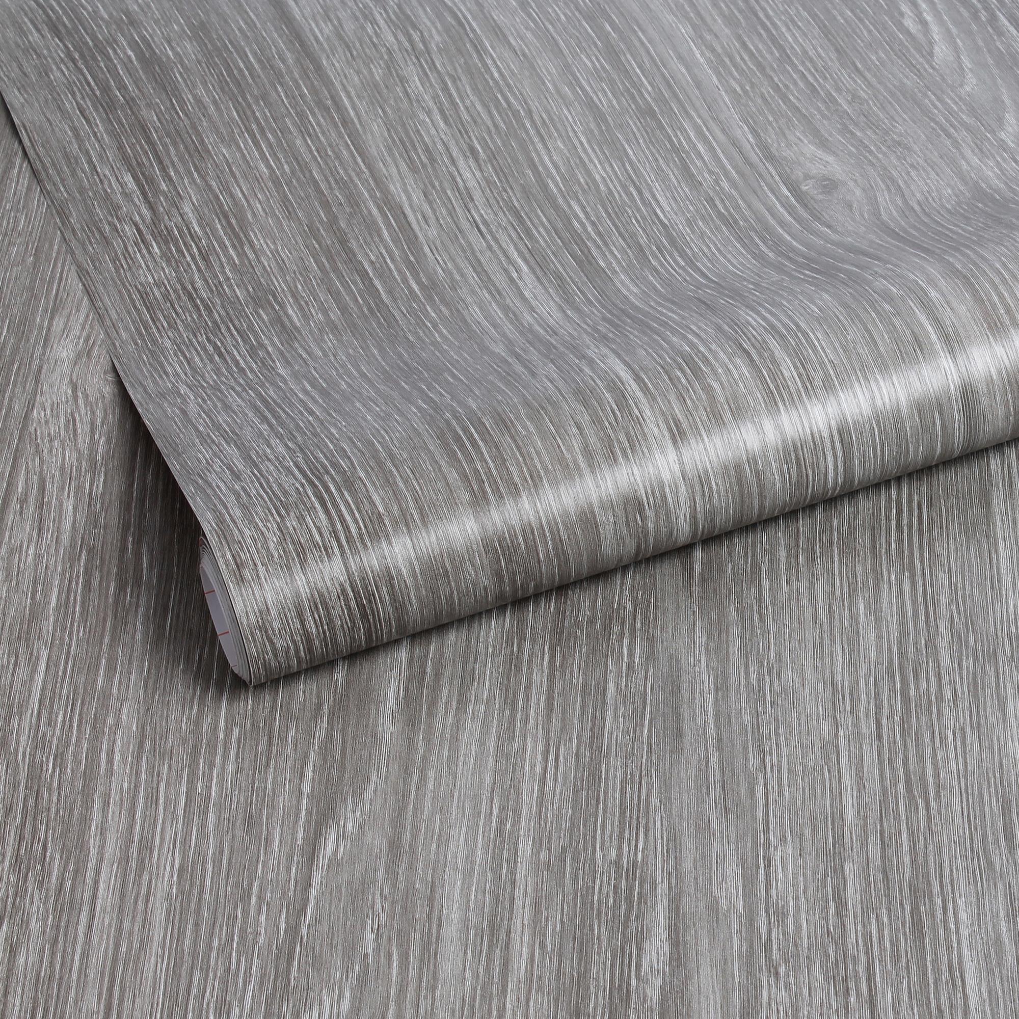 te rechtvaardigen welzijn concept Transform zelfklevende decoratiefolie Wood grijs 45x200cm