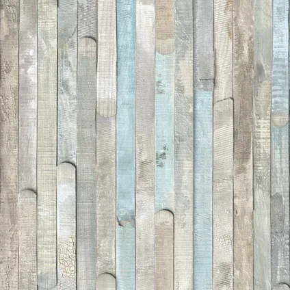 Transform zelfklevende decoratiefolie Beachwood grijs blauw 67,5x200cm 2
