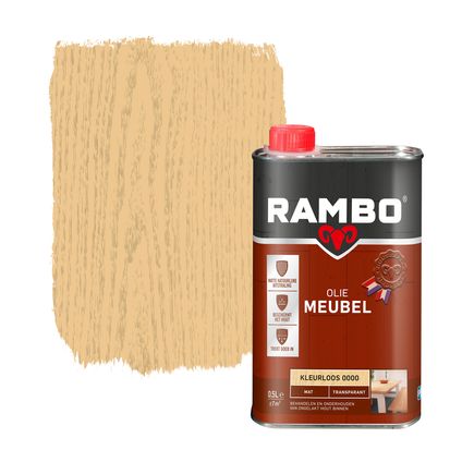 Rambo meubelolie transparant mat kleurloos 0,5L