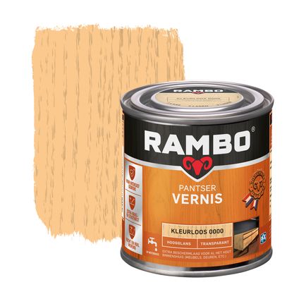 Rambo pantservernis hoogglans 0000 kleurloos 0,25L
