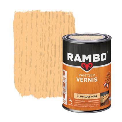 Rambo pantservernis hoogglans 0000 kleurloos 1,25L