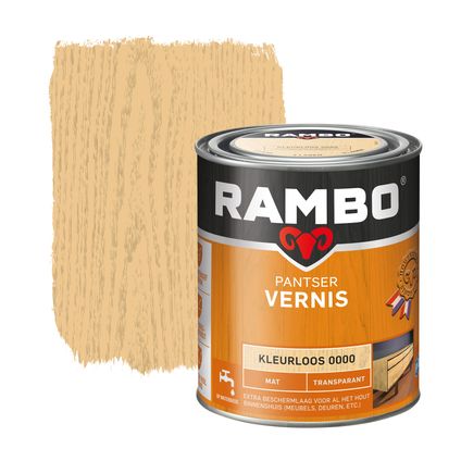 Rambo pantservernis mat kleurloos 0,75L