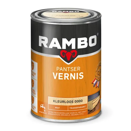 Rambo pantservernis mat kleurloos 1,25L 3