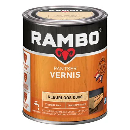 Rambo pantservernis zijdeglans 0000 kleurloos 0,75L 3