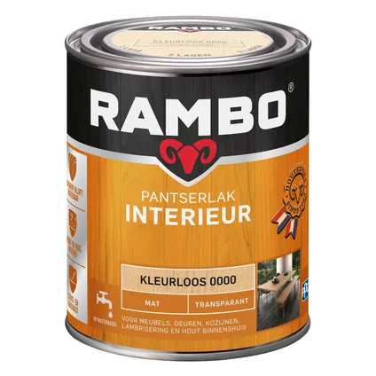 Rambo Pantserlak Interieur Transparant Mat 0000 Kleurloos 0,75 Ltr 3