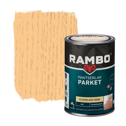 Rambo pantserlak parket transparant mat 0000 kleurloos 1,25L