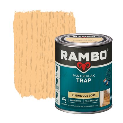 Rambo pantserlak trap transparant zijdeglans 0000 kleurloos 0,75L
