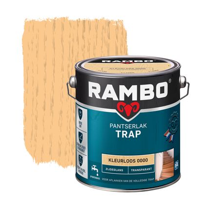 Rambo pantserlak trap transparant zijdeglans 0000 kleurloos 2,5L