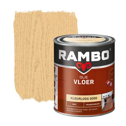 Rambo vloerolie transparant mat kleurloos 0,75L