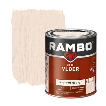 Rambo vloerolie transparant mat whitewash 0,75L