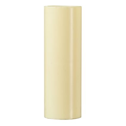 Buiskoppeling PVC 3/4" wit crème 3st
