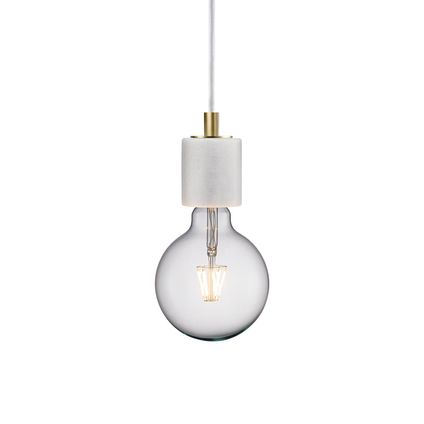 Nordlux hanglamp Siv wit marmer E27