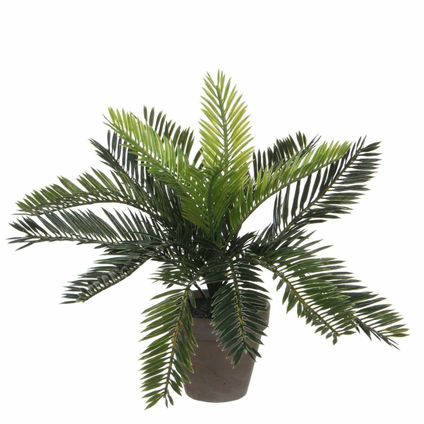 Mica Decorations Kunstplant - cycas palm - in pot - 33 cm