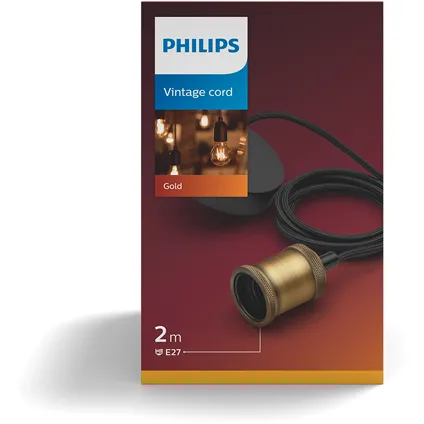 Philips vintage cord pendant gold 60W 3
