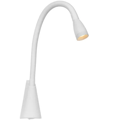 Lampe de chevet Lucide Galen blanc LED 3W 10