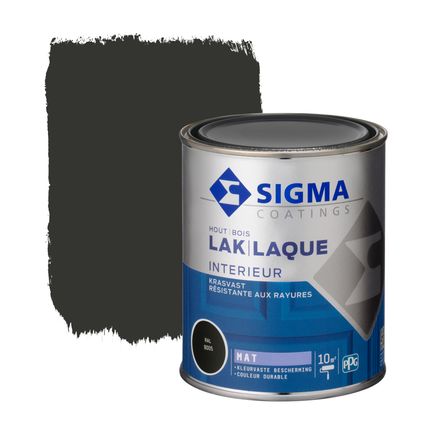Laque Sigma noir mat 750ml