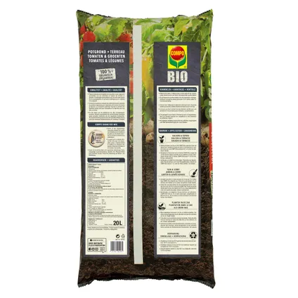 Compo Bio potgrond Tomaten & Groenten 20L 3