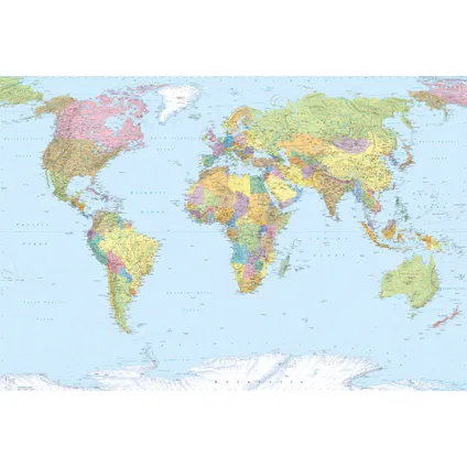 Komar fotobehang World map 2