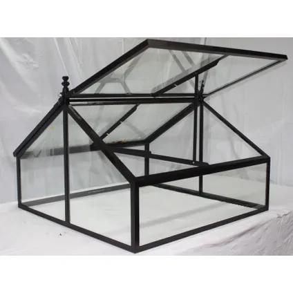 Mini-serre Les Potagers de Thomas verre/fer 100x100x60cm