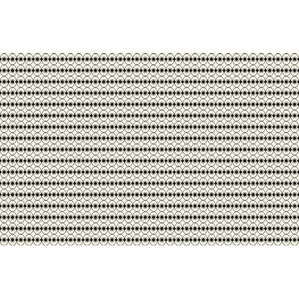 Seventies fotobehang print S703B9 zwart beige 418,5x270cm 2