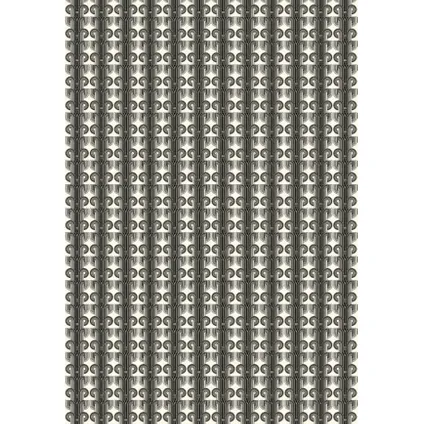 Seventies fotobehang print S730A4 zwart wit 186x270cm 2