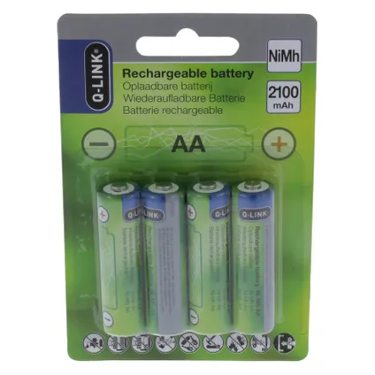 QLink batterij oplaadbaar NIMH AA 4 stuks 3