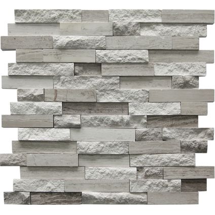 Mozaïektegel Relief Grijs - 30x30m - 1 stuk