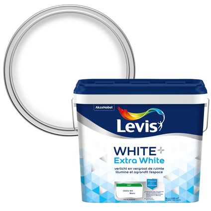 Levis verf White+ extra white mat 5L