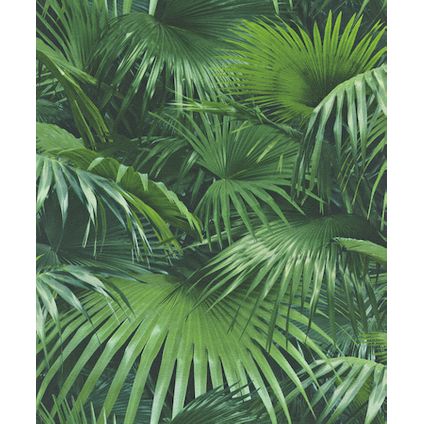 Vliesbehang 524901 Crispy groene palm