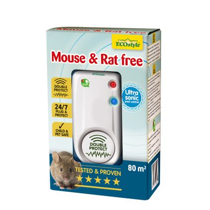 Ecostyle muizen- en rattenverjager Mouse & Rat Free 80m²