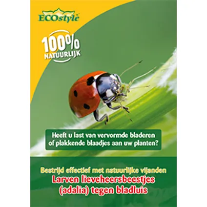 Ecostyle larven lieveheersbeestje tegen bladluis 5m²